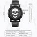 3pcs Set Fashion Mens Skull Watches Classic Men Business