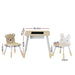 3pcs Kids Table and Chairs Set Activity Desk Chalkboard Toy