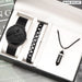 3pcs Set Minimalism Fashion Mens Watches Simple Men
