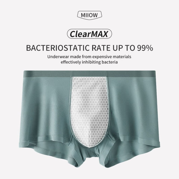 3pcs Modal Men Underwear Boxer Graphene Antibacterial