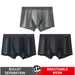 3pcs Organic Cotton Boxers Shorts Underpants Soft Trunks