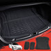 3pcs Car Rear Front Cargo Trunk Toolbox Luggage Rubber Mats