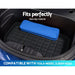 3pcs Car Rear Front Cargo Trunk Toolbox Luggage Rubber Mats