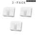 3pcs Wall Mount Phone Holder White Punch Free Mobile Phones