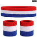 3pcs/set Sports Striped Cotton Sweatbands for Men Women