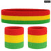 3pcs/set Sports Striped Cotton Sweatbands for Men Women