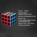 3x3 Carbon Fiber Sticker Magic Cube Professional Speed Cubo