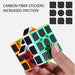 3x3 Carbon Fiber Sticker Magic Cube Professional Speed Cubo