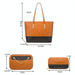 4 In 1 Colour Block Messenger Handbag Large Capacity Lady