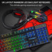4 in 1 Rgb Ergonomic Light Mechanical Feel Gaming Keyboard