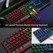 4 in 1 Rgb Ergonomic Light Mechanical Feel Gaming Keyboard