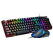 4 in 1 Rgb Ergonomic Light Mechanical Feel Gaming Keyboard