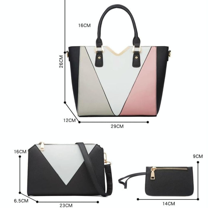 4 In 1 Fashion All Match Diagonal Ladies Handbags Large