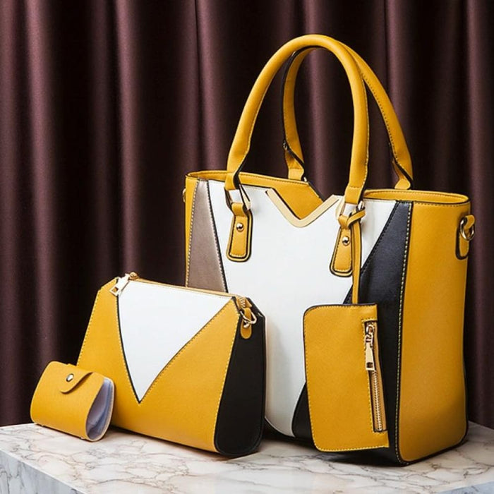 4 In 1 Fashion All Match Diagonal Ladies Handbags Large