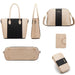 4 In 1 Fashion Diagonal Handbags Pu Large Capacity Bag