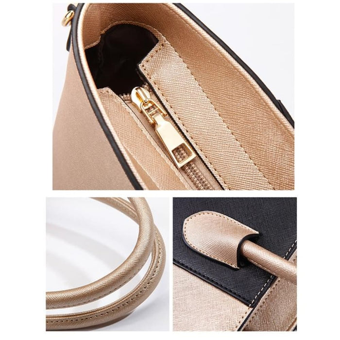 4 In 1 Fashion Diagonal Handbags Pu Large Capacity Bag