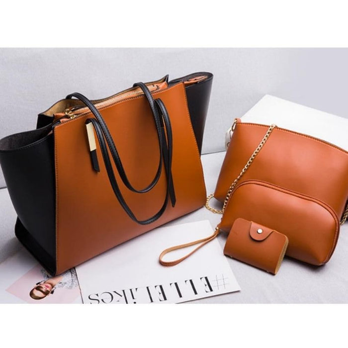 4 In 1 Fashionable Simple Suit Bag Messenger Large Capacity