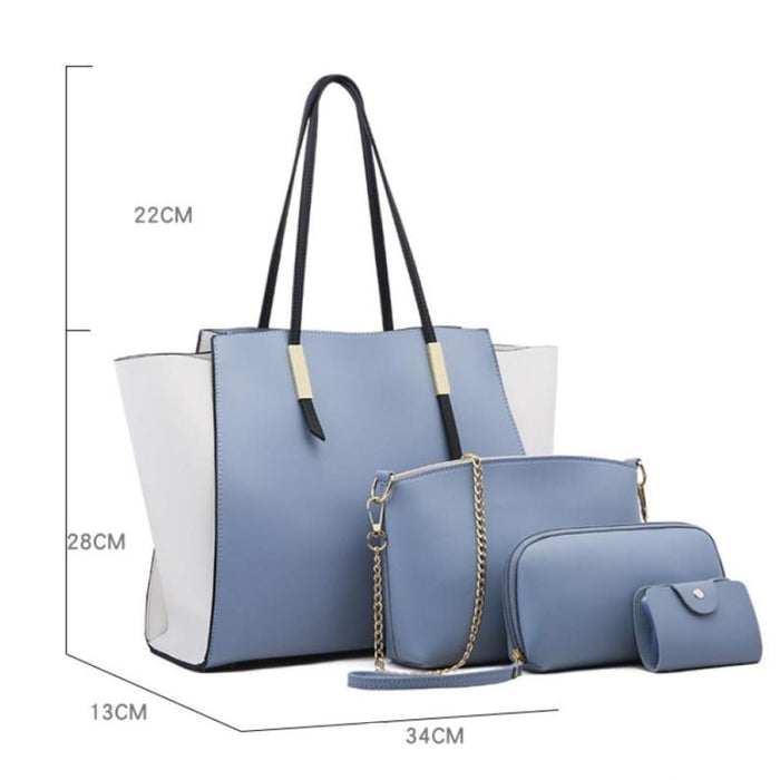 4 In 1 Fashionable Simple Suit Bag Messenger Large Capacity
