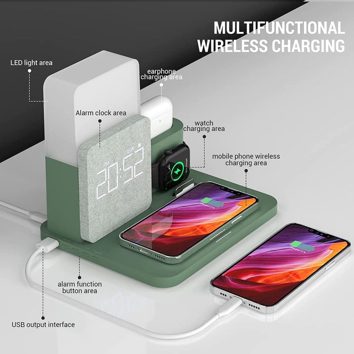 15w 4 In 1 Fast Wireless Charging Station