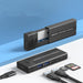4 In 1 M.2 Nvme Sata Ssd Enclosure With Usb Hub