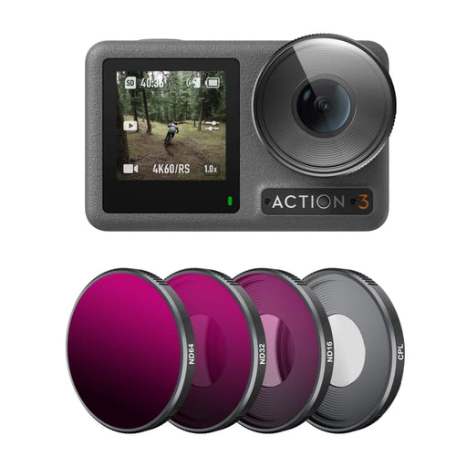 4 in 1 Nd16 Nd32 Nd64 Cpl Lens Filter for Dji Action 3