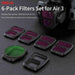 4 in 1 Nd8/16/32/64 Lens Filter for Dji Air 3 Drone
