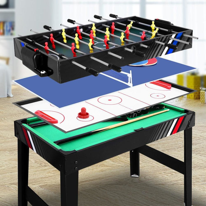 4ft 4 - in - 1 Soccer Table Tennis Ice Hockey Pool Game