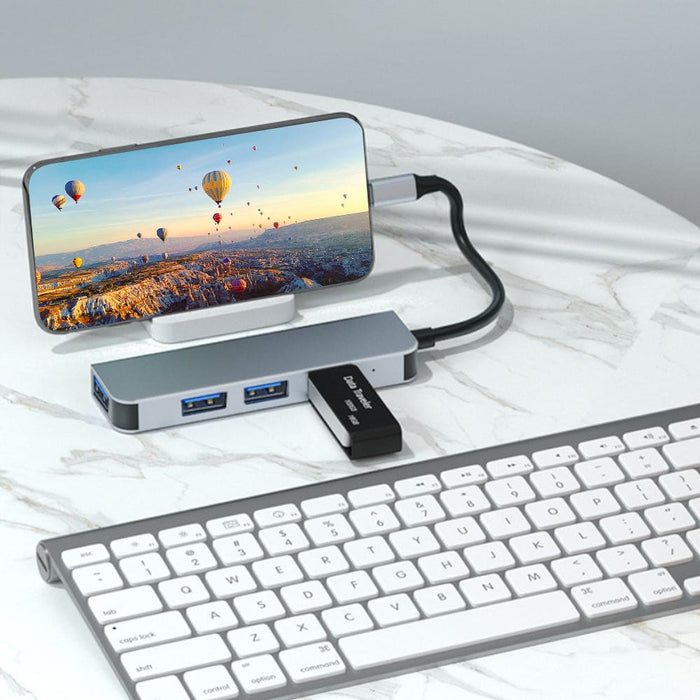 Vibe Geeks 4 in 1 Type-c Laptop Adapter to 4k Hdmi Docking