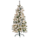 4.5fft - (137cm) Snowy Slimline Christmas Tree With Lights