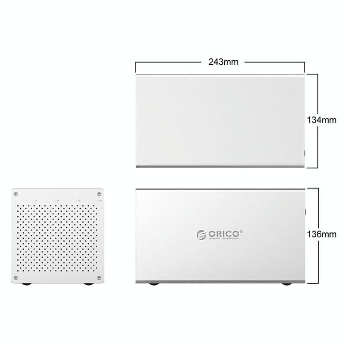 4 Bay Usb c 3.5 Hdd/ssd Enclosure 40tb Max