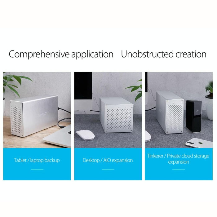 4 Bay Usb c 3.5 Hdd/ssd Enclosure 40tb Max