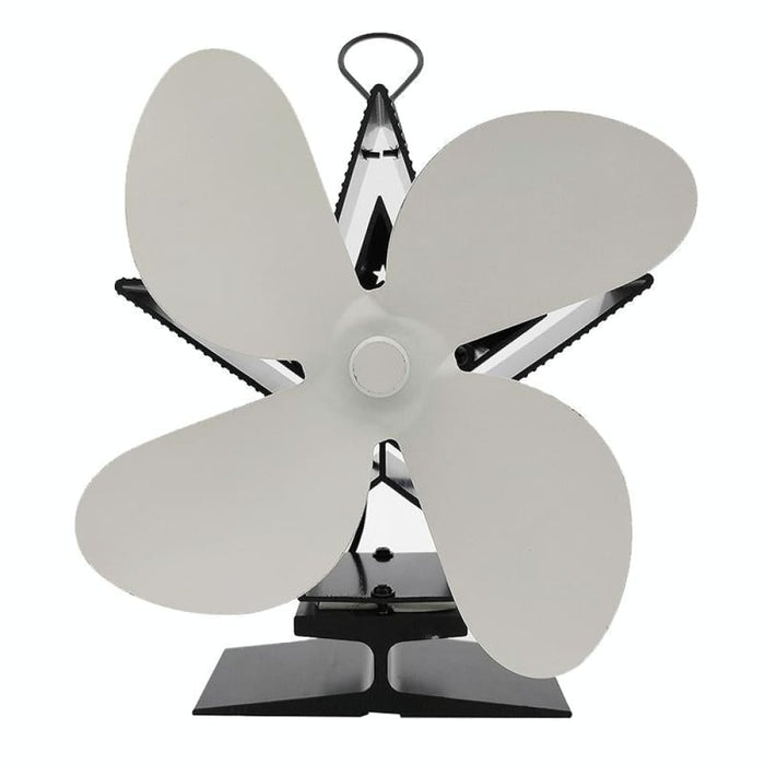 4-blade Aluminum Heat Powered Fireplace Stove Fan