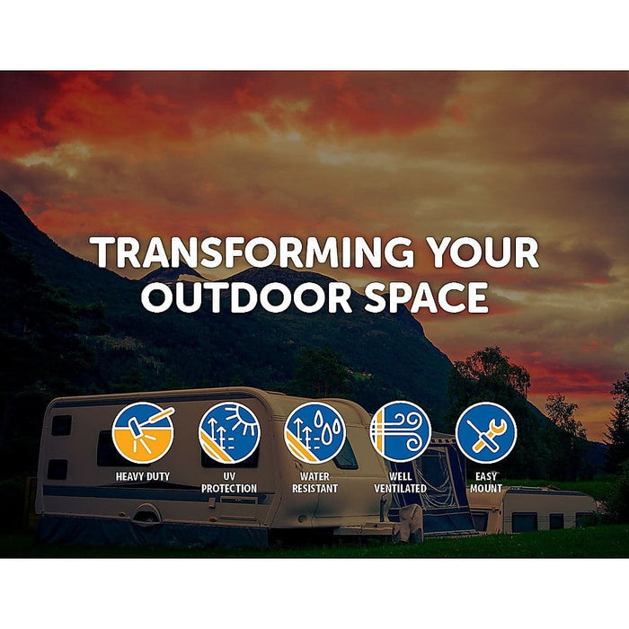 4.9m Caravan Privacy Screen Side Sunscreen Sun Shade