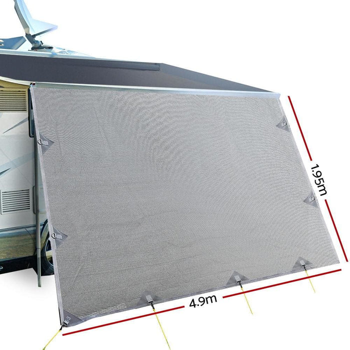 Goslash Picks 4.9m Caravan Privacy Screens 1.95m Roll