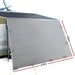 4.9m Caravan Privacy Screens 1.95m Roll Out Awning End Wall
