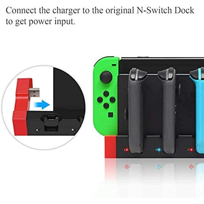 4 In1 Charger Station Stand for Nintendo Switch Joy-con