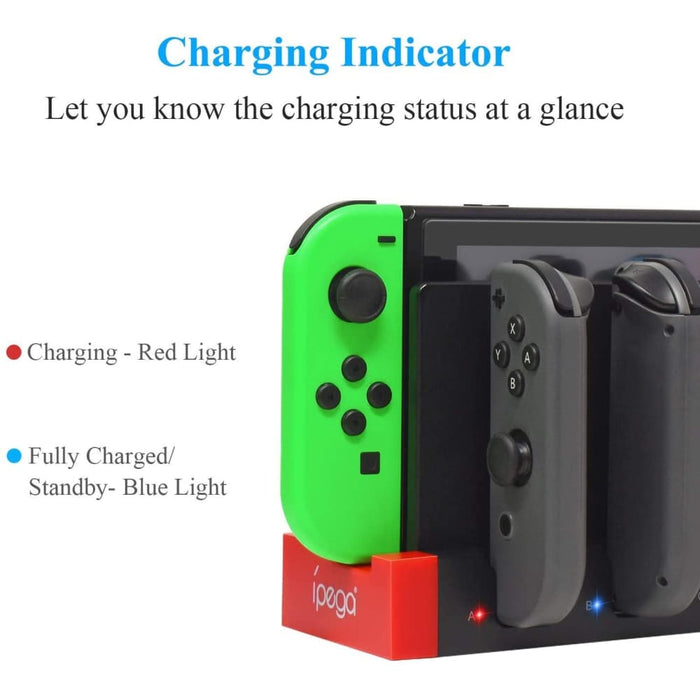 4 In1 Charger Station Stand for Nintendo Switch Joy-con