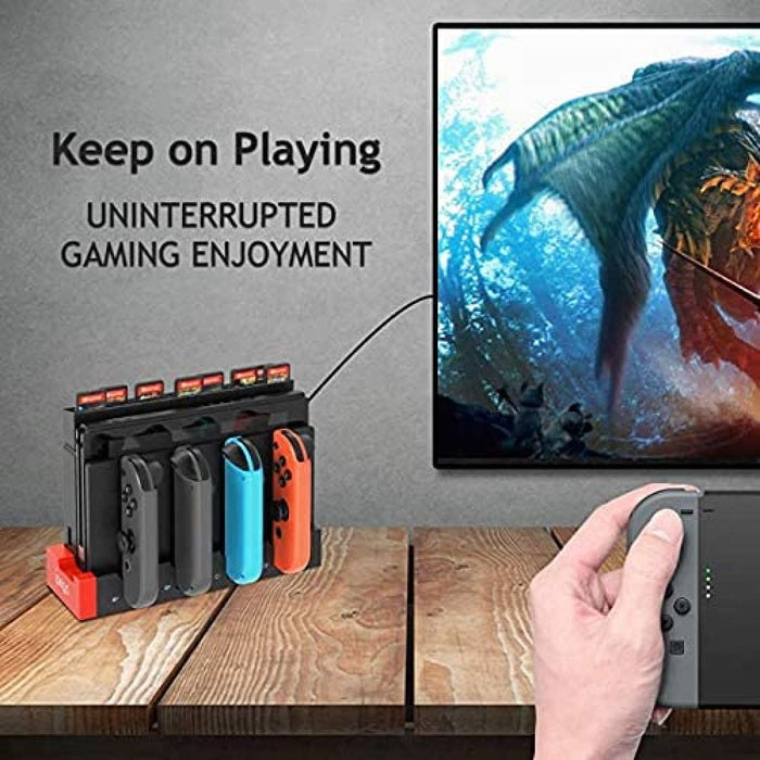 4 In1 Charger Station Stand For Nintendo Switch Joy - con