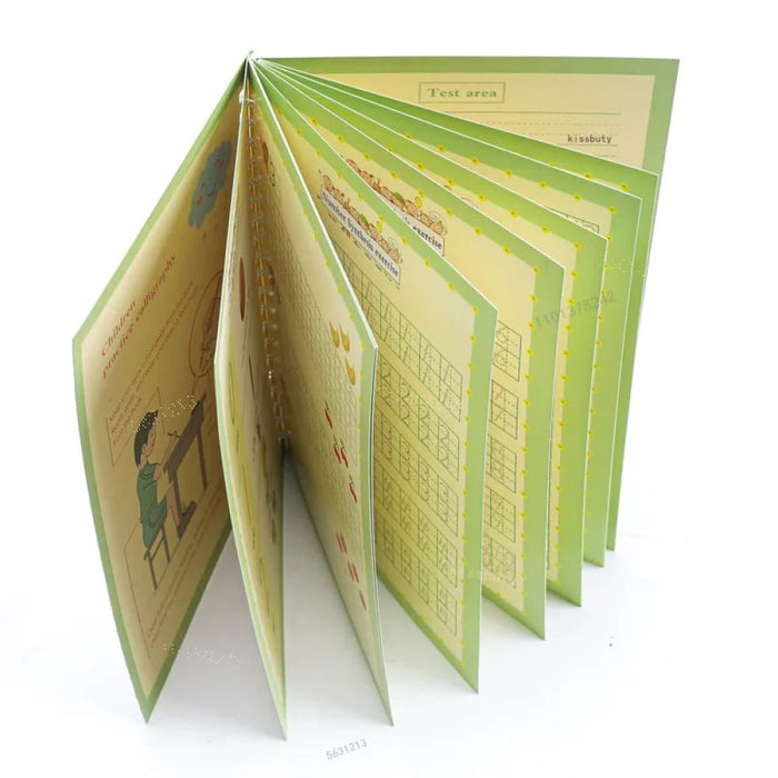 4 English Copybooks Magic Copy Book with Disappearing Ink