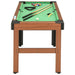 4 Feet Billiard Table 122x61x76 Cm Brown Kokan