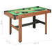 4 Feet Billiard Table 122x61x76 Cm Brown Kokan
