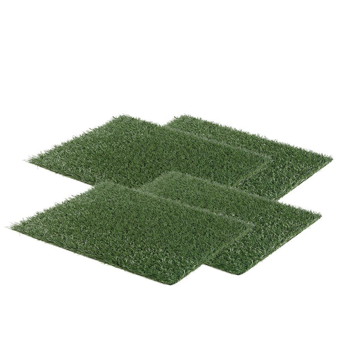 4 Grass Mat for Pet Dog Potty Tray Training Toilet 58.5cm x