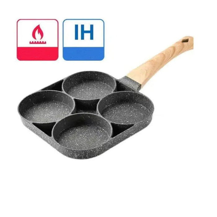 4 Hole Omelet Pan Nonstick Frying Pot For Eggs Pancakes