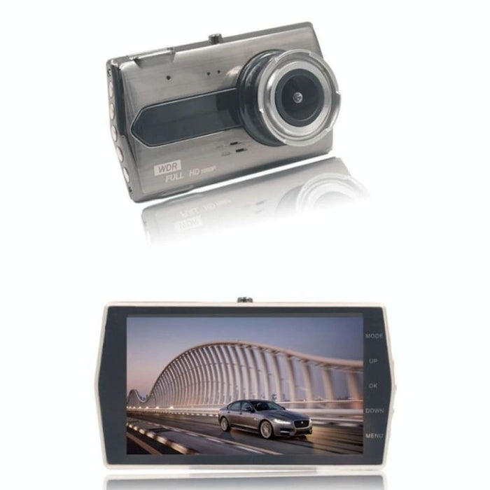 4 Inch Hd 1080p Dual Lens Night Vision Front And Rear Video