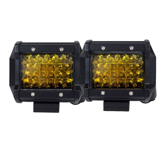 2x 4 Inch Spot Led Work Light Bar Philips Quad Row 4wd Fog