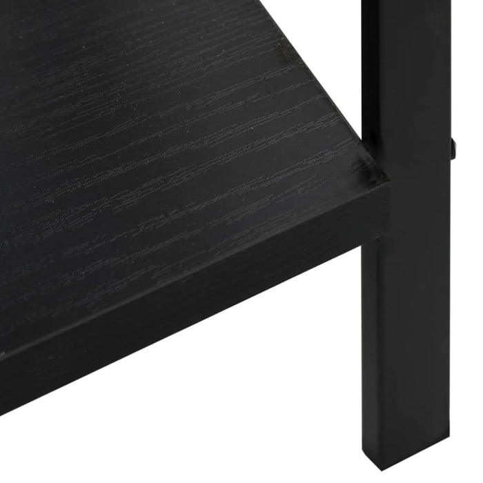 4 - layer Book Shelf Black 60x27.6x124.5 Cm Engineered Wood