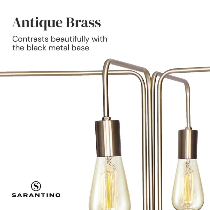 4-light Industrial Floor Lamp