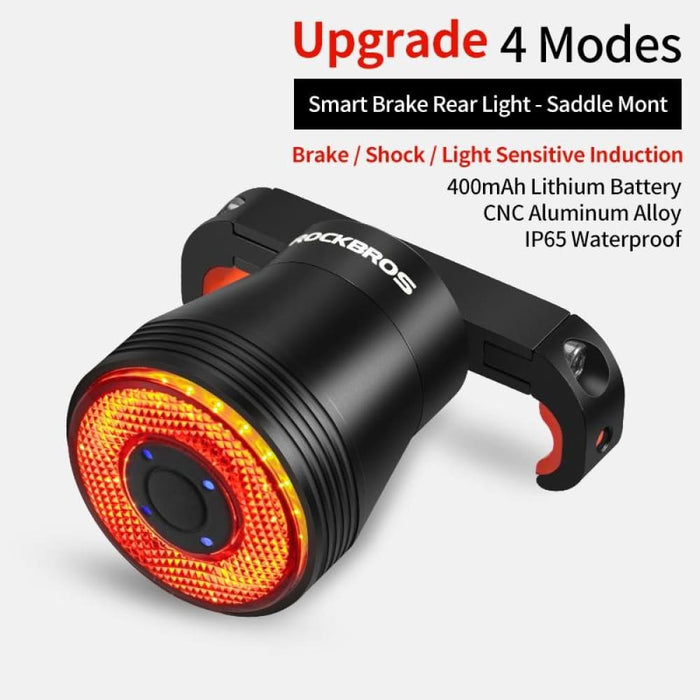 4 Modes Usb Charging 400mah Q5 Brake Sensing Light