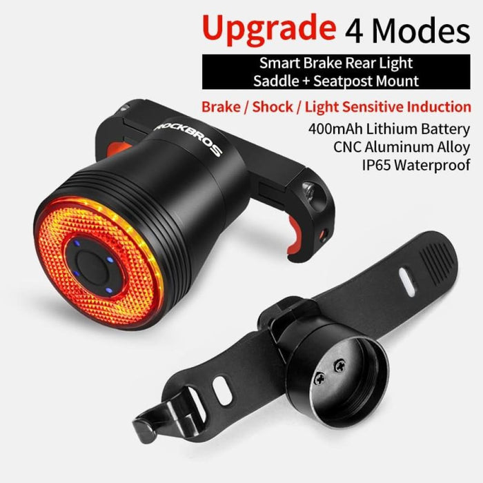 4 Modes Usb Charging 400mah Q5 Brake Sensing Light