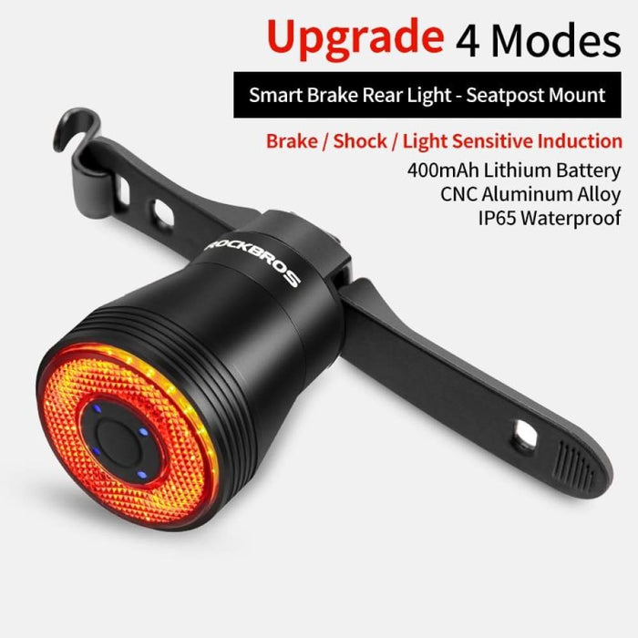 4 Modes Usb Charging 400mah Q5 Brake Sensing Light